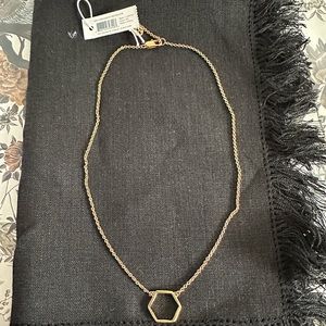 Tory Burch Geo Hex Necklace - NWT